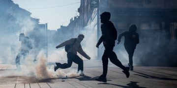 French teen has hand blown off by police grenade